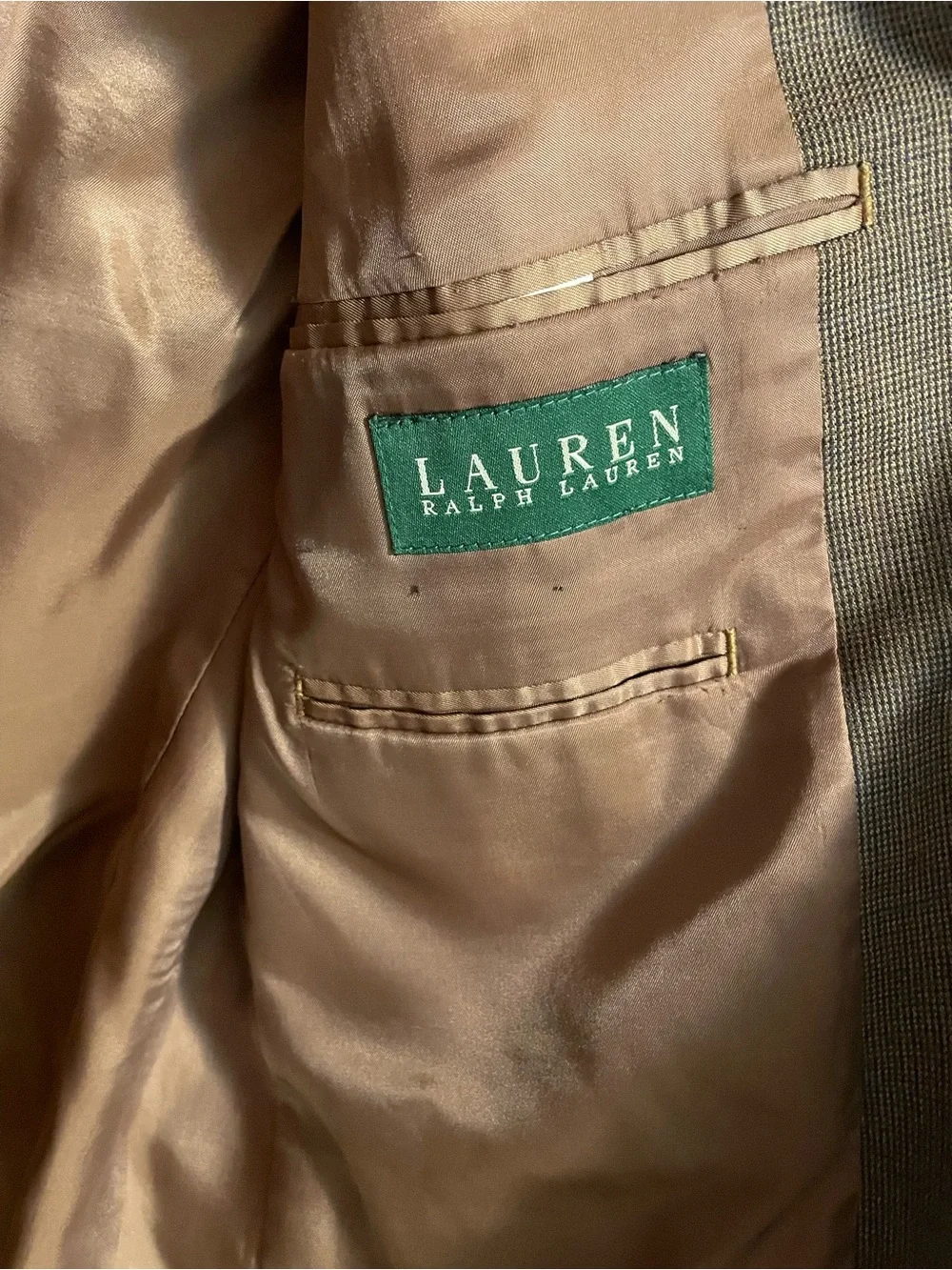 Ralph Lauren‎ Blazer Mens 41R Brown Sport Coat 90's Macy’s Vintage